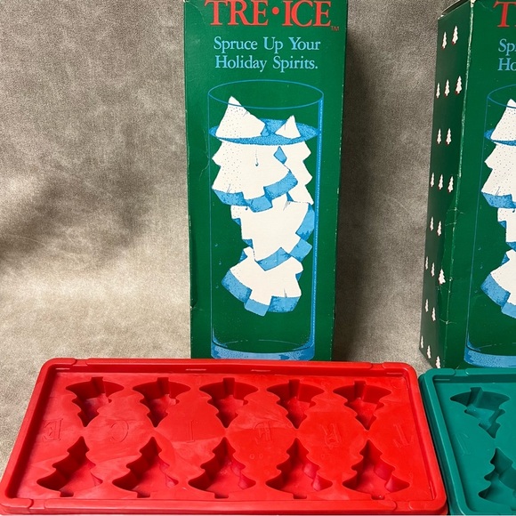 Vintage Tre Ice Christmas Tree Ice Cube Trays -Set of 2 Boxes - Picture 3 of 6